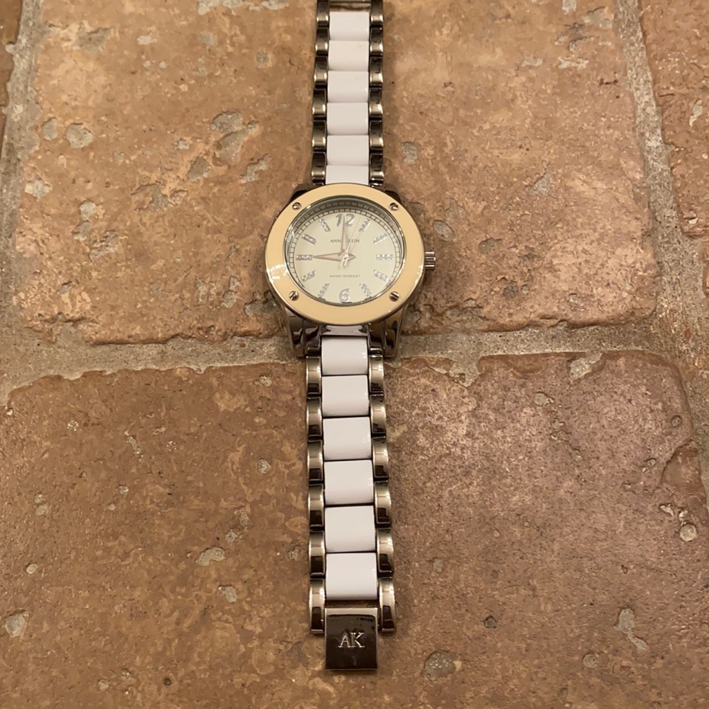 White And Silver Watch